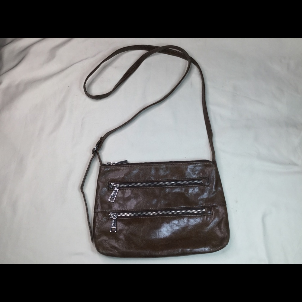Hobo Brown Leather Mara Crossbody Bag